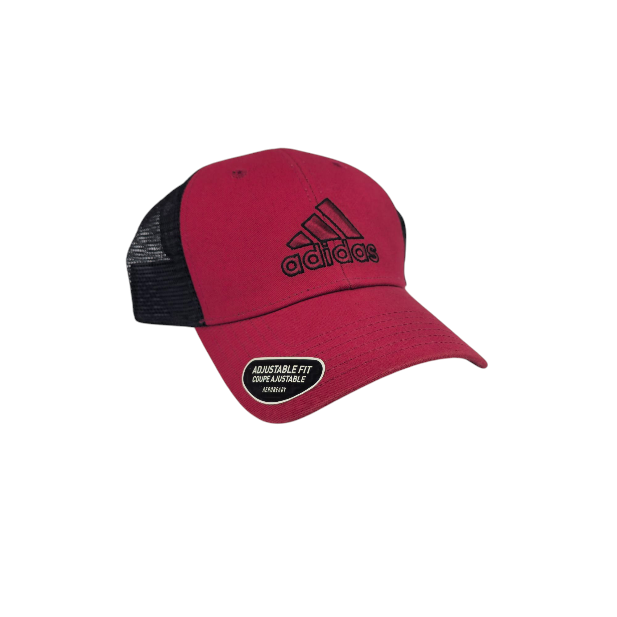 GORRA NORMAL CAMIONERA MALLA -  ADIDAS - VINO /NEGRO