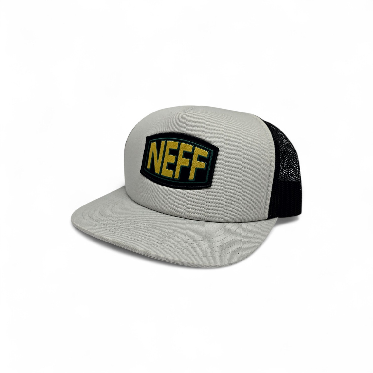 GORRA TALLA ESTÁNDAR/ STD - UB - COD105 - TRUCKER - PLANA / AJUSTABLE - GRIS /NEGRO