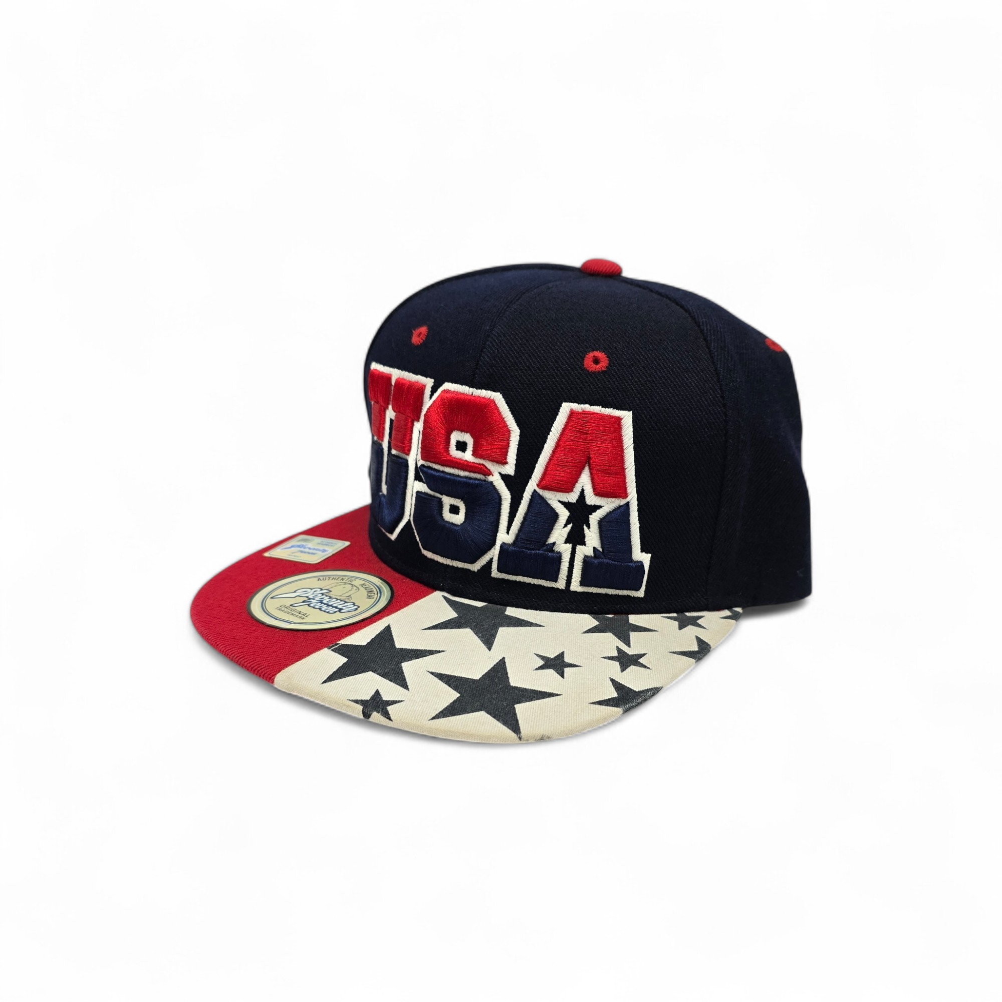 GORRA TALLA ESTÁNDAR/ STD - UB - COD143 - SEVENTY 7EVEN - PLANA / AJUSTABLE - AZUL MARINO / RJ