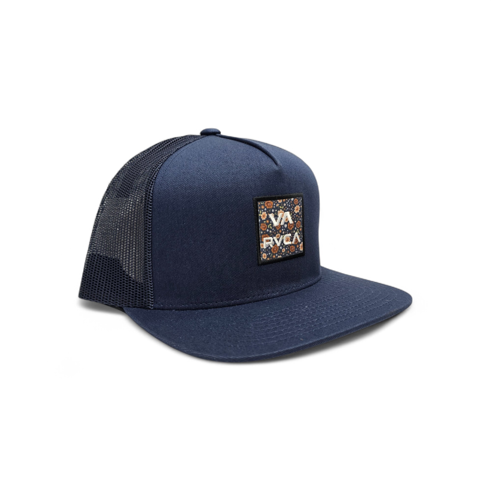 GORRA TALLA ESTÁNDAR/ STD - UB - COD26 - PRINT TRUCKER - PLANA AJUSTABLE - AZUL MAR./FLORES