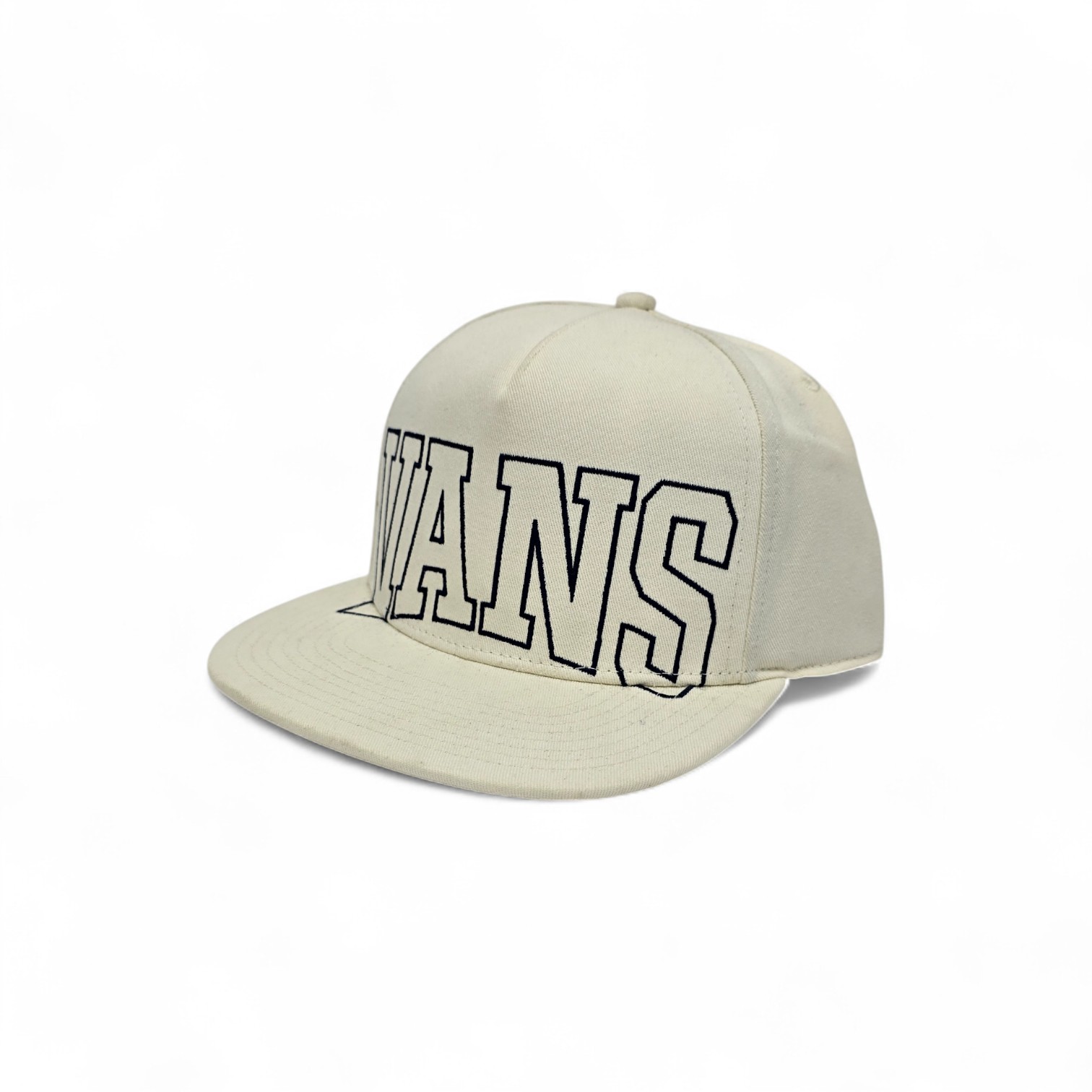 GORRA TALLA ESTÁNDAR/ STD - UB - COD33 - SNAPBACK - PLANA / AJUSTABLE - BLANCO HUESO