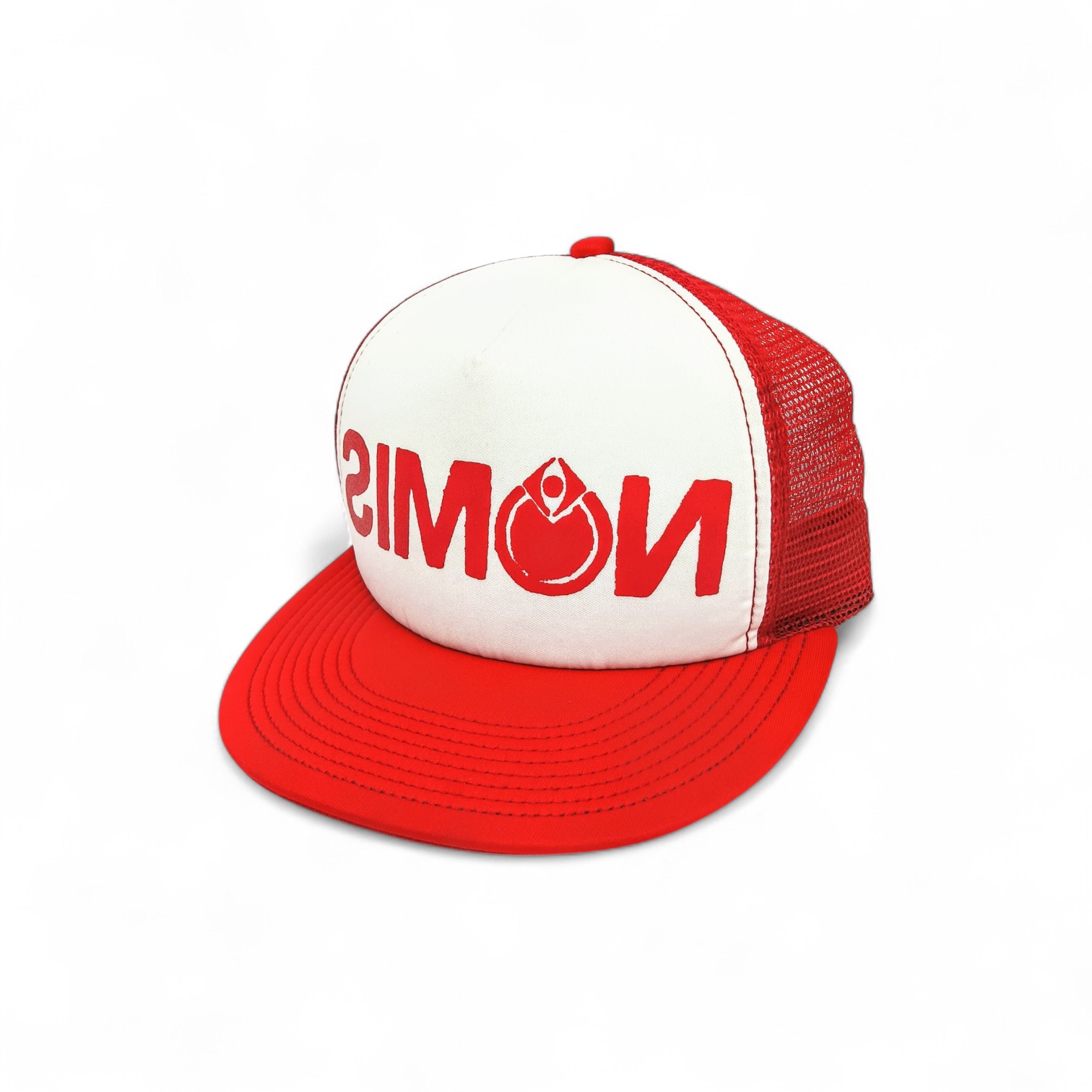 GORRA TALLA ESTÁNDAR /STD - AJUSTABLE BROCHE - COD01 - BASIC CAP / PLANA - ROJO/BLANCO