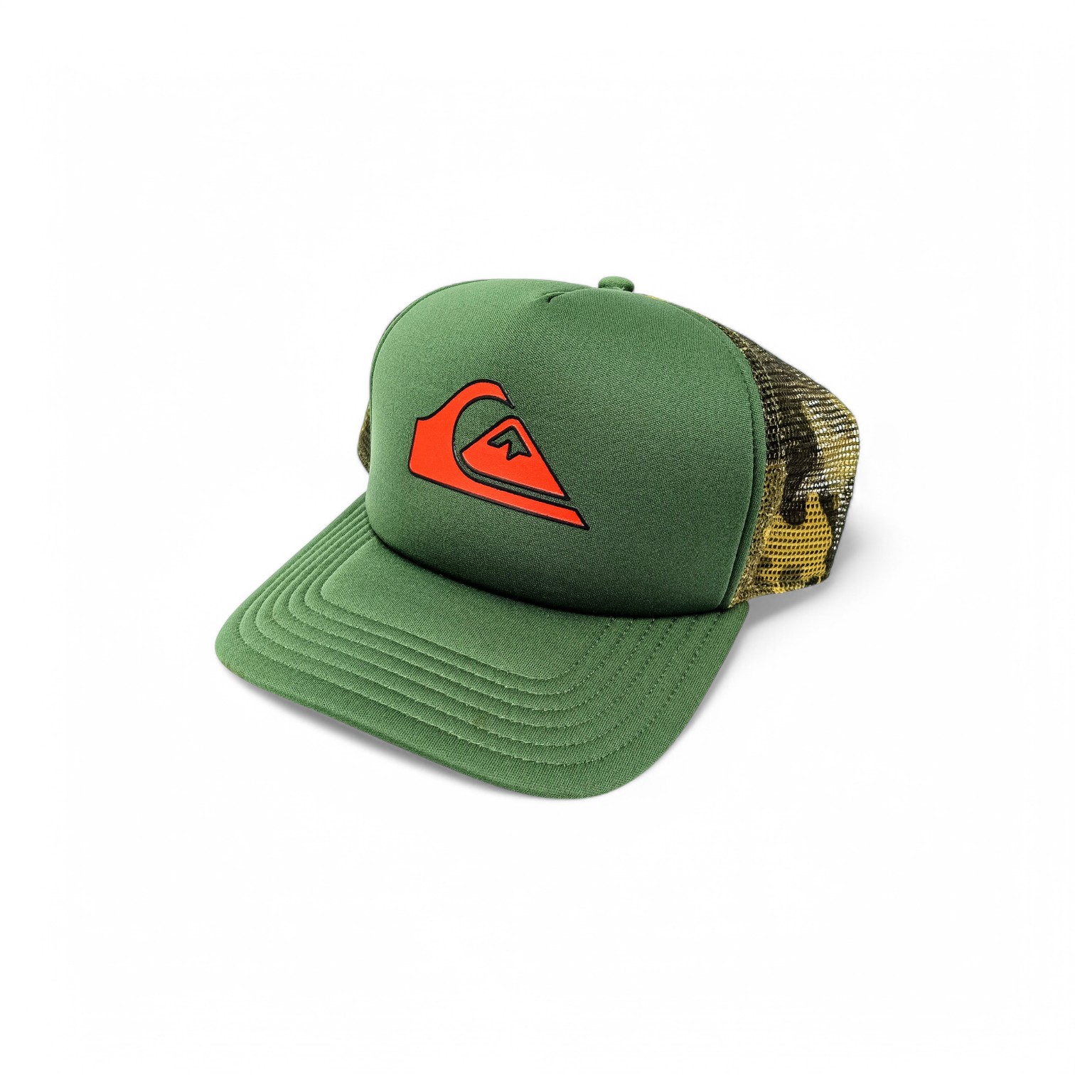GORRA TALLA ESTÁNDAR /STD - AJUSTABLE BROCHE - COD22 - BASIC CAP / NORMAL -  VERDE MILITAR/NARANJA