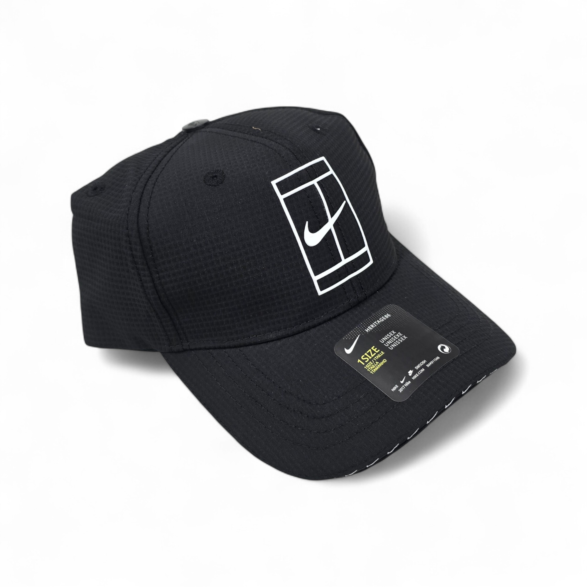 GORRA TALLA ESTÁNDAR (STD) - UB - COD18 - SNAP BACK - NORMAL BASIC - NEGRO