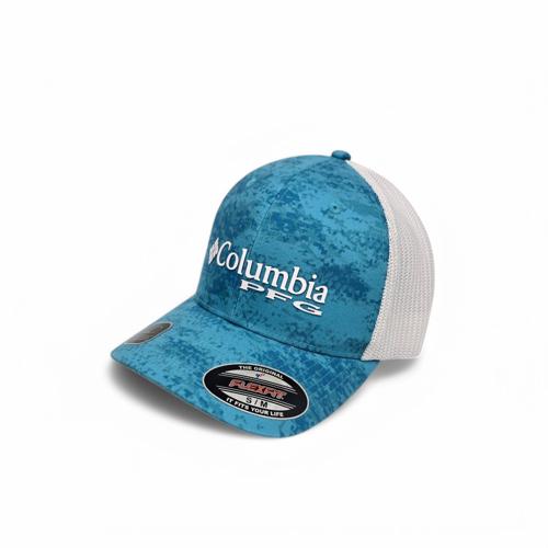 GORRA TALLA S/M - DP - COD71 - FLEXFIT - NORMAL CERRADA - TURQUESA/BLANCO