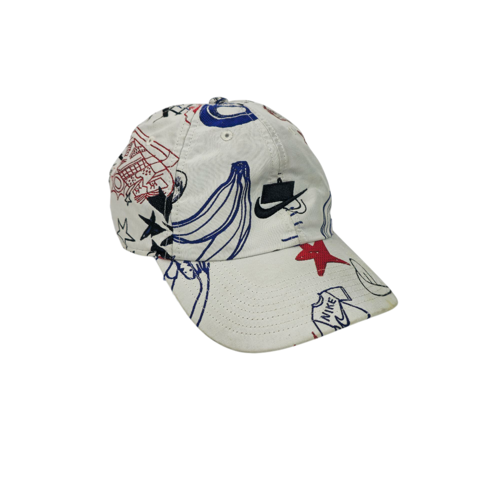 GORRA TALLA STD - DP - COD18 - RUNNING SPORT - NORMAL AJUSTABLE - BLANCO/AZ