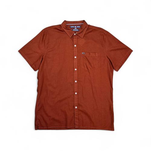CAMISA MANGA CORTA TALLA 2XL - COD161 - MARRON