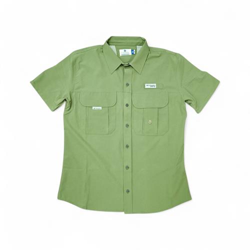 CAMISA MANGA CORTA TALLA M - RF - COD71 - NIVEAU F. - CUELLO FRANCES - VERDE OLIVA