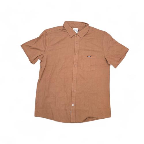 CAMISA MANGA CORTA TALLA L - RF - COD147 - BIGMEN / URBAN - ALL STREET - MARRON (MOCCA)
