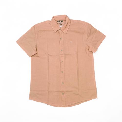 CAMISA MANGA CORTA TALLA 2XL - RF - COD168 - NT-INEN - CUELLO FRANCES - MELON