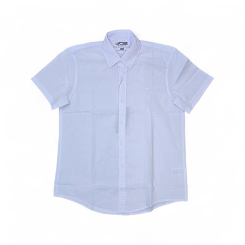 CAMISA MANGA CORTA TALLA 2XL - RF - COD168 - NT-INEN - CUELLO FRANCES - BLANCO