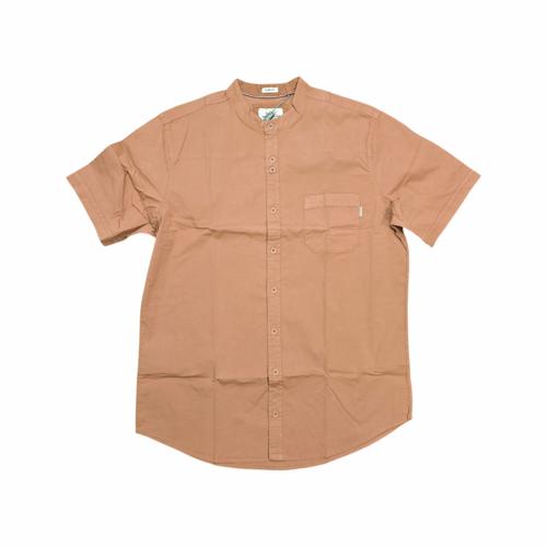 CAMISA MANGA CORTA TALLA L - RF - COD11 - SARGA APT - CUELLO CHINO/MAO - NARANJA