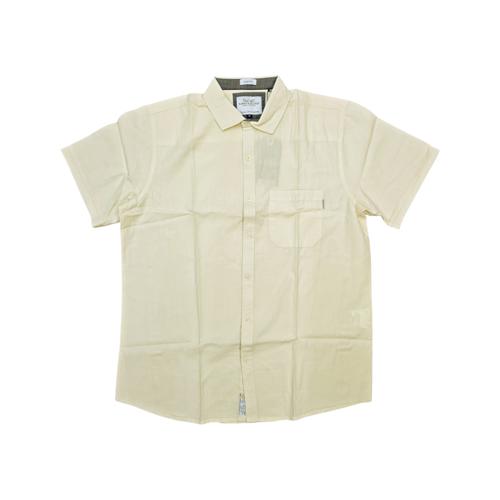 CAMISA MANGA CORTA TALLA L - RF - COD11 - ZINERVA - CUELLO FRANCES - BEIGE