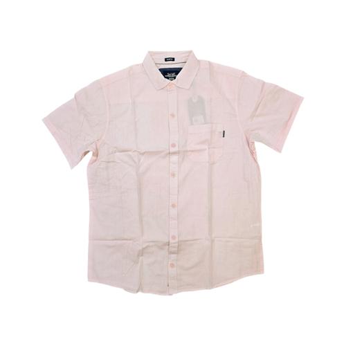 CAMISA MANGA CORTA TALLA 2XL - RF - COD11 - CAPRI LLANA - CUELLO FRANCES - ROSADO