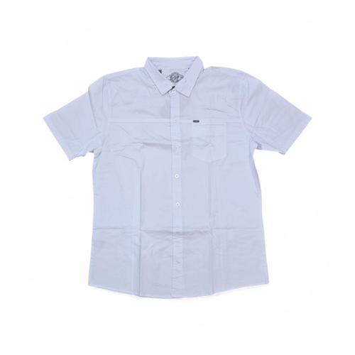 CAMISA MANGA CORTA TALLA 2XL - RF - COD36 - CLASSIC DEFAULT - CUELLO FRANCES - BLANCO