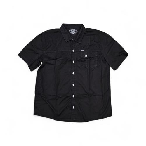 CAMISA MANGA CORTA TALLA XL - RF - COD36 - CLASSIC DEFAULT - CUELLO FRANCES - NEGRO