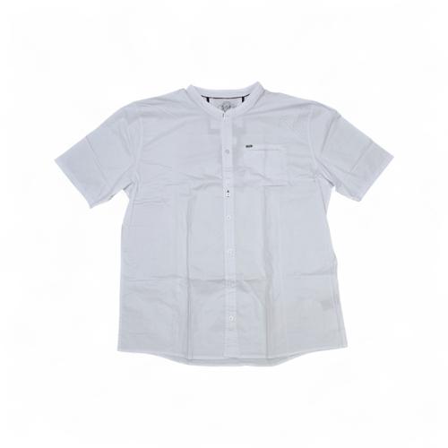 CAMISA MANGA CORTA TALLA 6XL - RF - COD36 - CLASSIC DEFAULT - CUELLO CHINO/MAO - BLANCO