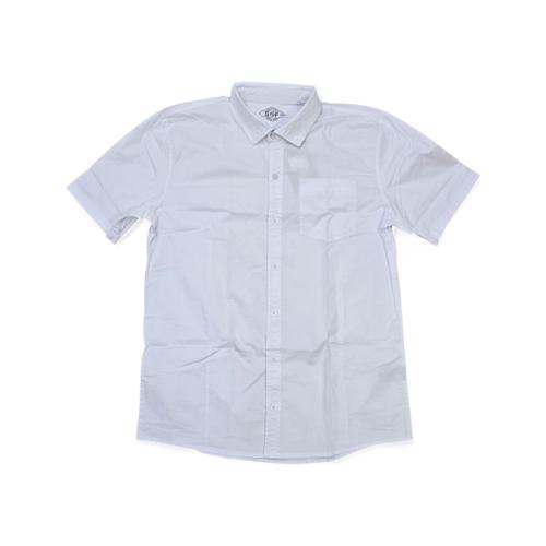 CAMISA MANGA CORTA TALLA 2XL - RF - COD36 - CLASSIC DEFAULT - CUELLO FRANCES - BLANCO