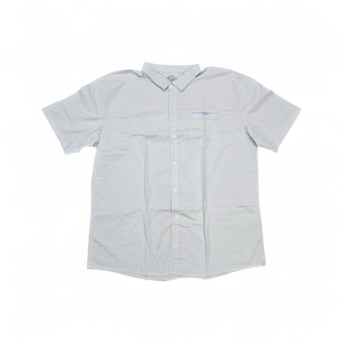 CAMISA MANGA CORTA TALLA 6XL - RF - COD36 - CLASSIC DEFAULT - CUELLO FRANCES - GRIS