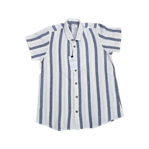 CAMISA MANGA CORTA DE HOMBRE DE RAYAS CON TEXTURAS