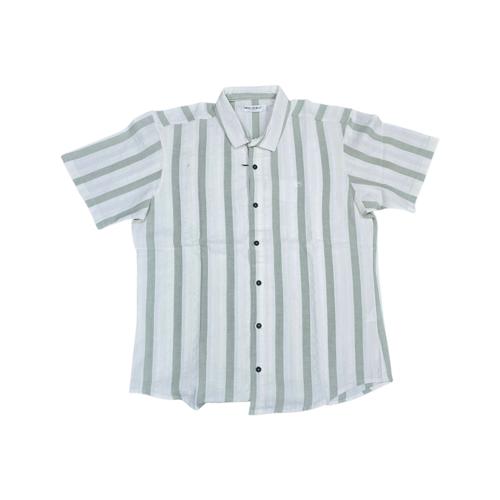 CAMISA MANGA CORTA DE HOMBRE DE RAYAS CON TEXTURAS