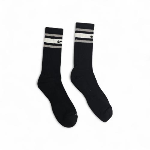 MEDIAS CAÑA ALTA TALLA 10-12 - SPORT - COD18 - BASIC - ELASTIC FRESH - NEGRO/GRIS/BLANCO