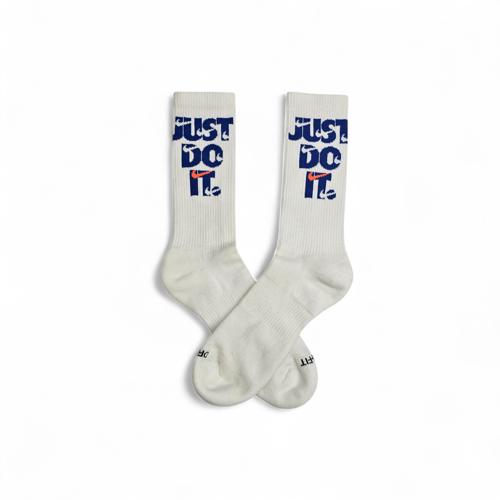 MEDIAS CAÑA ALTA TALLA 10-12 - SPORT - COD18 - BASIC - ELASTIC FRESH - BLANCO/AZUL/NARANJA