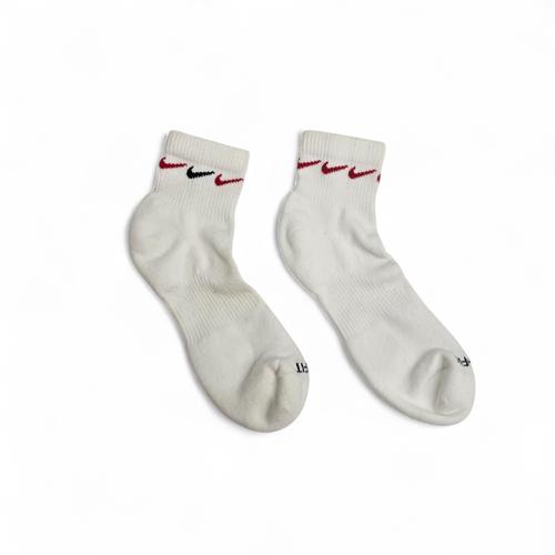 MEDIAS CAÑA BAJA TALLA 10-12 - SPORT - COD18 - BASIC - ELASTIC FRESH - BLANCO/ROJO/NEGRO