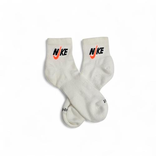 MEDIAS CAÑA BAJA TALLA 10-12 - SPORT - COD18 - BASIC - ELASTIC FRESH - BLANCO/NARANJA/NEGRO