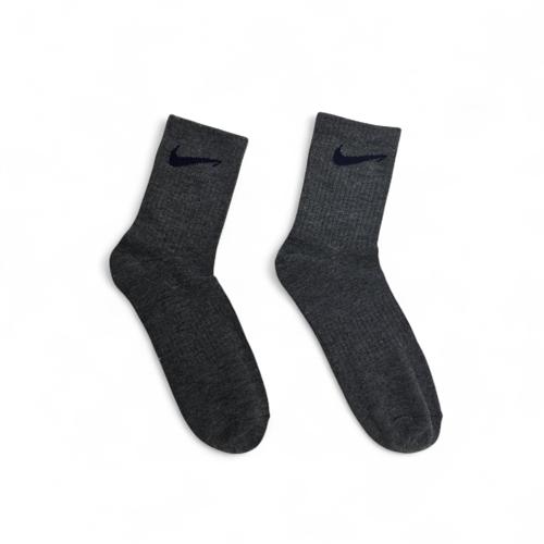 MEDIA CAÑA ALTA TALLA 10/12 - NK18 - GRIS OSCURO