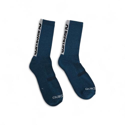 MEDIAS CAÑA ALTA TALLA 10-12 - SPORT - COD22 - BASIC - ELASTIC FRESH - TURQUESA/NEGRO
