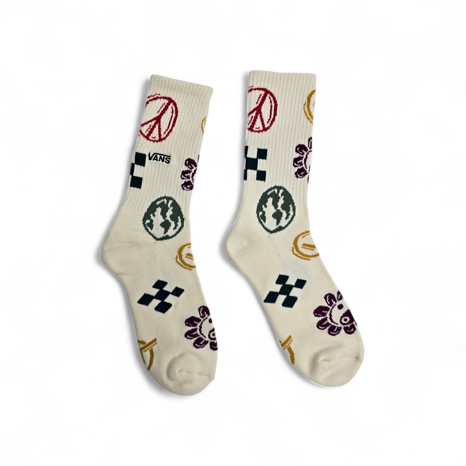 MEDIAS CAÑA ALTA TALLA 10-12 - SPORT - COD33 - BASIC - ELASTIC FRESH - BEIGE/LILA/AMARILLO