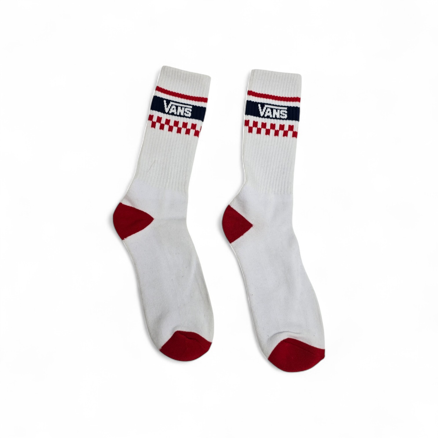 MEDIAS CAÑA ALTA TALLA 10-12 - SPORT - COD33 - BASIC - ELASTIC FRESH - BLANCO/ROJO/AZUL