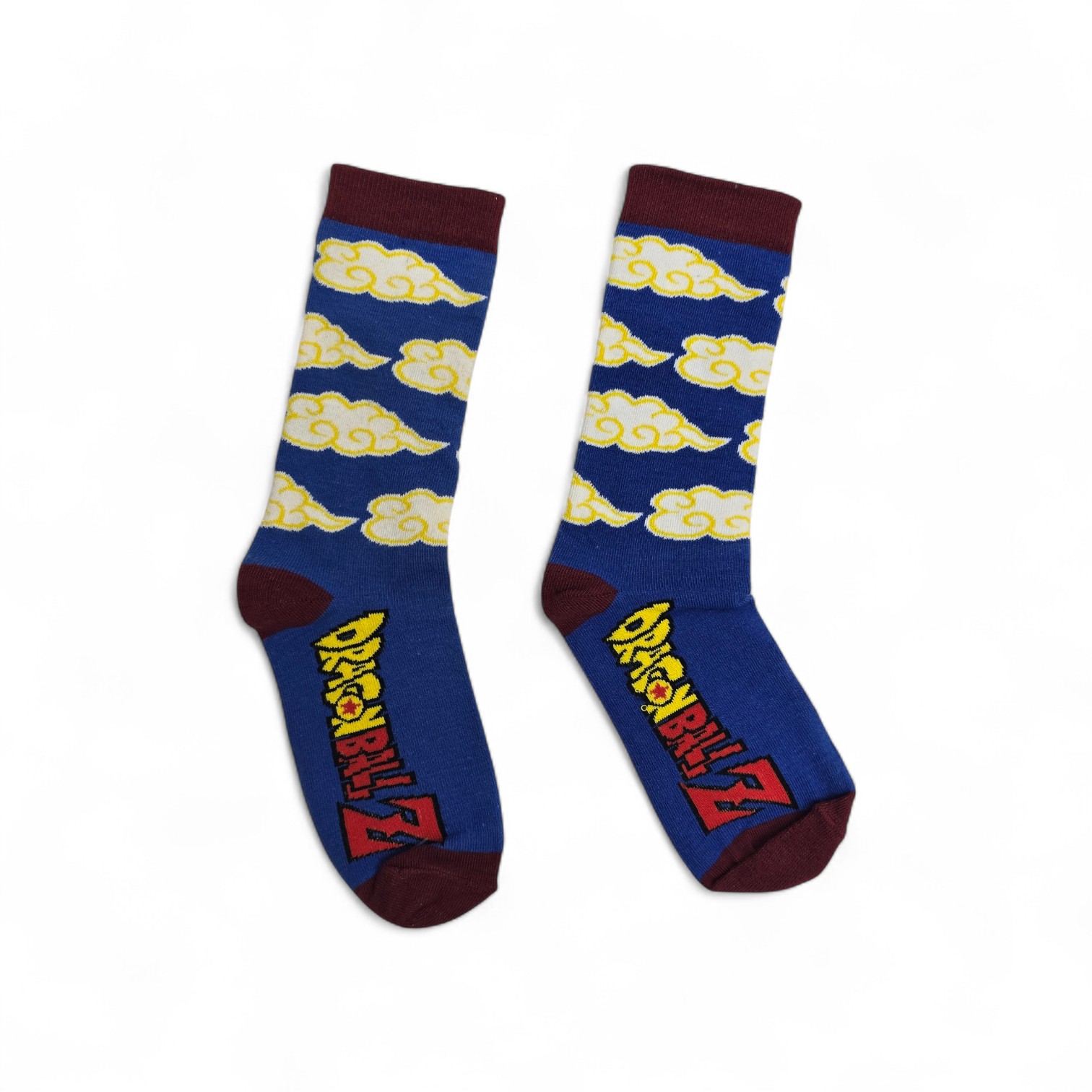MEDIAS CAÑA ALTA TALLA 10-12 - UB - COD55 - DB/NUBE VOLADORA - COMIC PRINT - AZUL/BLANCO