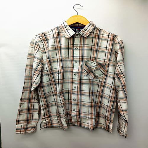 CAMISA MANGA LARGA TALLA XL - BLANCO&NEGRO (GNL) - BLANCO/NEGRO/CORAL/CUADROS