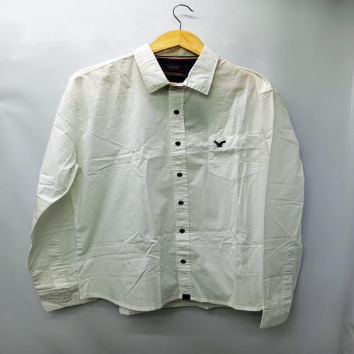 CAMISA MANGA LARGA TALLA XL - EXTINTION - CUELLO FRANCES - BLACO ENTERO