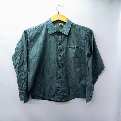 CAMISA MANGA LARGA TALLA XL - SAN DIEGO - CUELLO FRANCES - TURQUESA VERDOSO