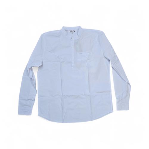 CAMISA MANGA LARGA TALLA 6XL - RF - COD36 - CLASSIC DEFAULT - CUELLO CHINO/MAO - BLANCO