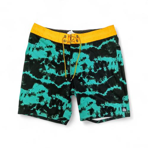 BOARDSHORTS TALLA 32 - COD81 - LIFE'S SHORT - NEGRO TURQUESA VERD