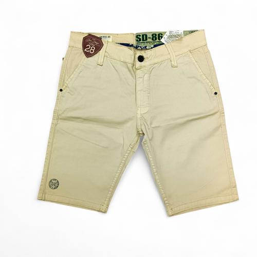 PANTALONETA COLOR TALLA 28 - COD27 - SLIM FIT - BEIGE /CON BOLSILLO DE CIERRE EN LA PARTE DE ATRAS