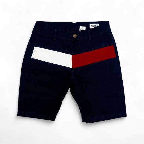 PANTALONETA COLOR TALLA  32  - COD30 - SLIM FIT - AZUL CON ROJO Y BLANCO