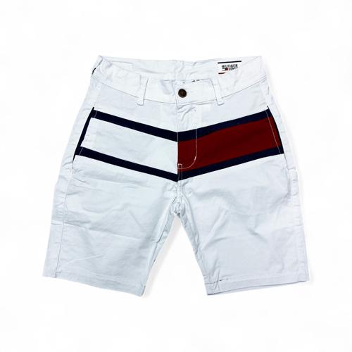 PANTALONETA COLOR TALLA  34  - COD30 - SLIM FIT - BLANCO AZUL ROJO