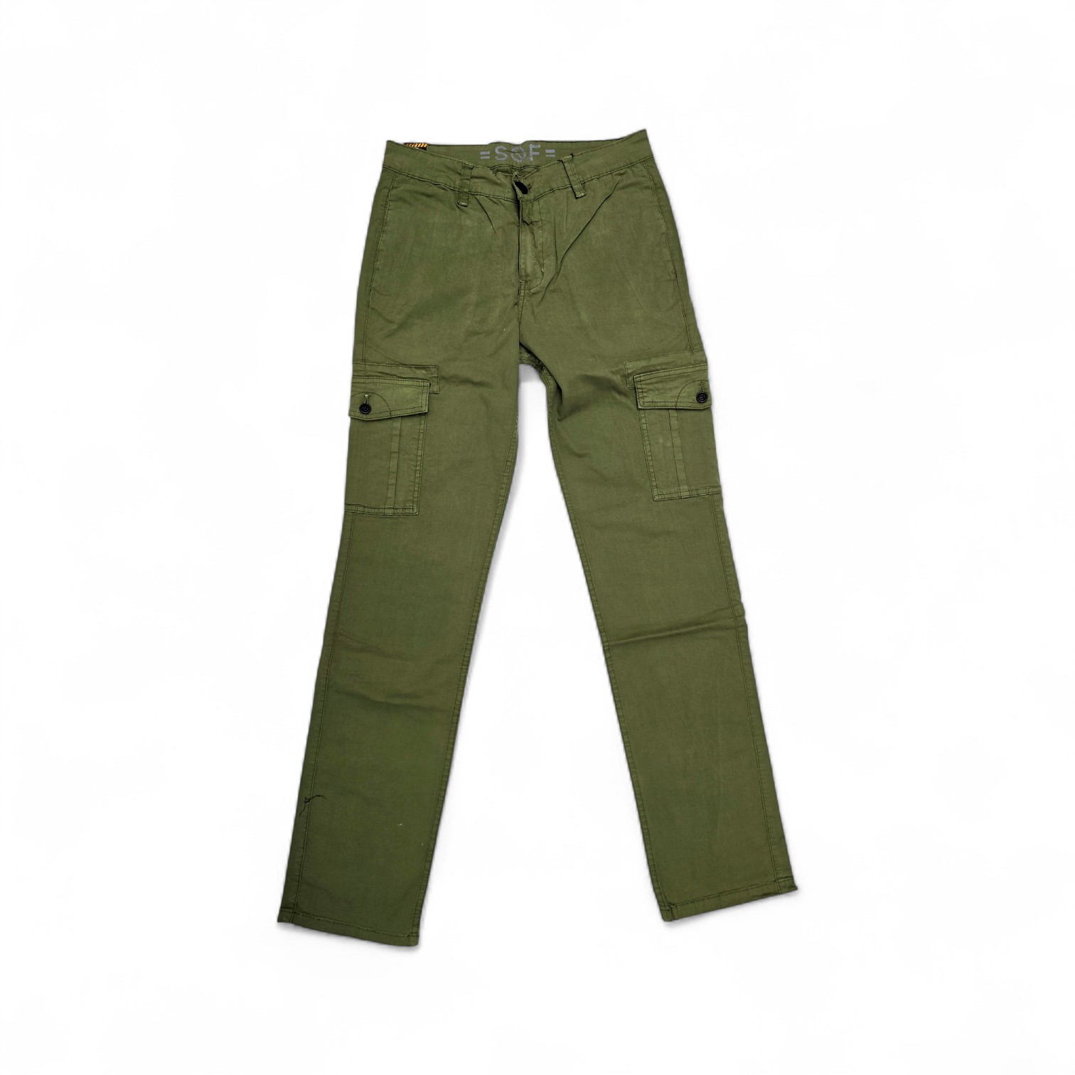 PANTALON COLOR CARGO TALLA 32 - COD36 - VERDE CLARO