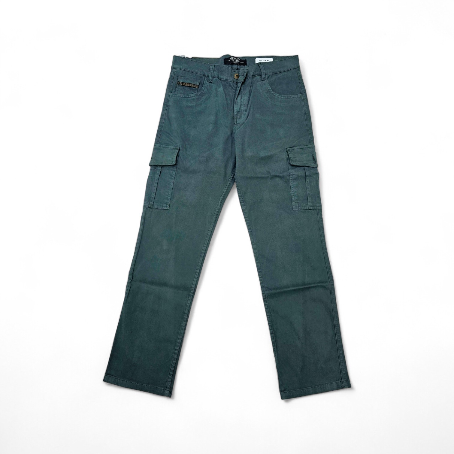 PANTALON COLOR CARGO TALLA 34 - RF - COD78 - CARGO PANA - EXPECT MORE - VERDE TURQUESA