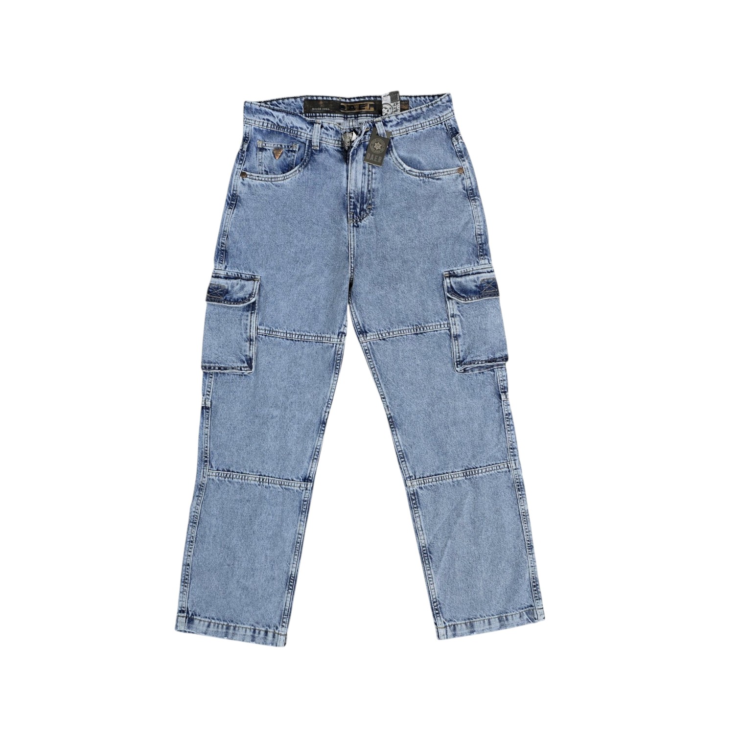 PANTALON JEAN CARGO URBANO LLANO