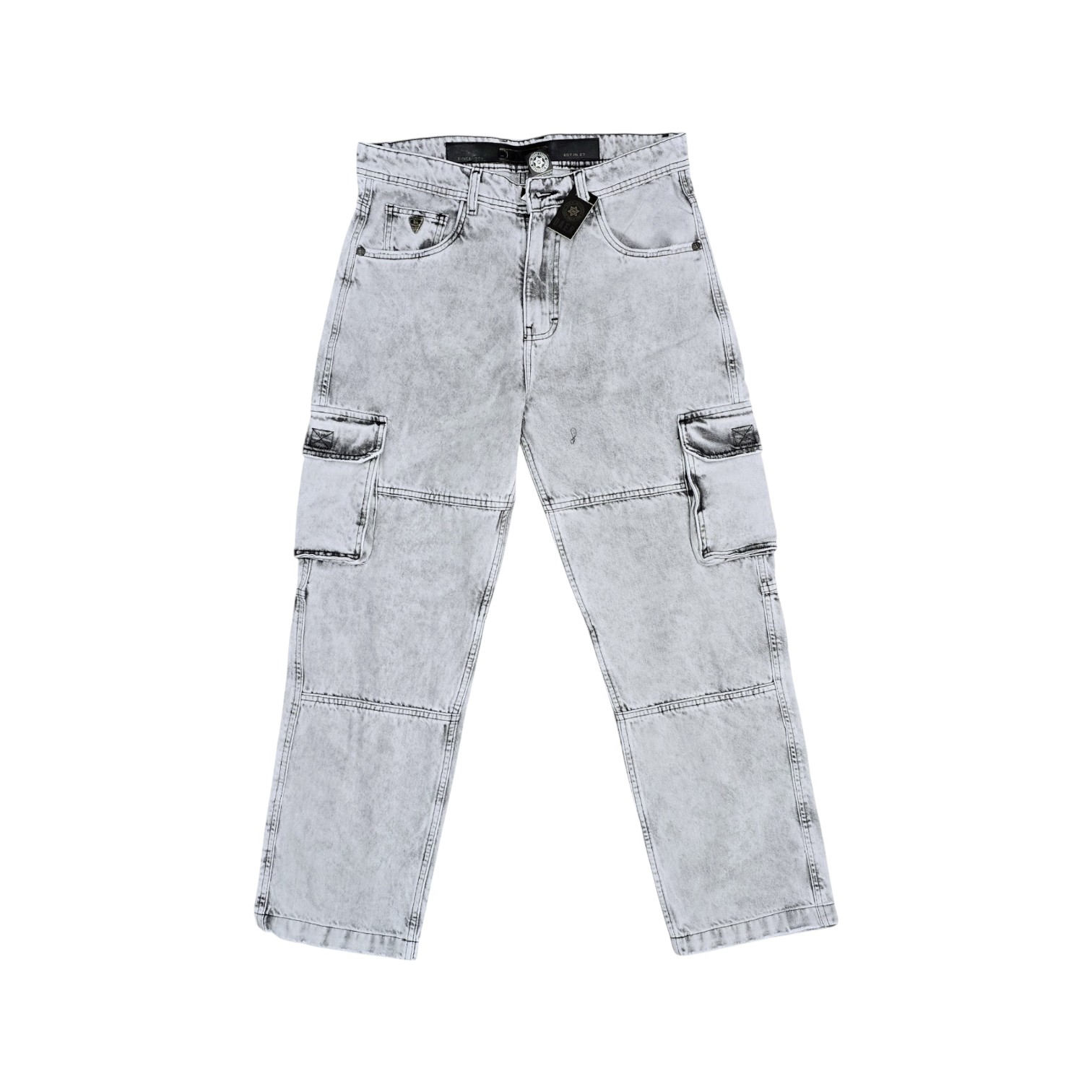PANTALON JEAN CARGO URBANO LLANO