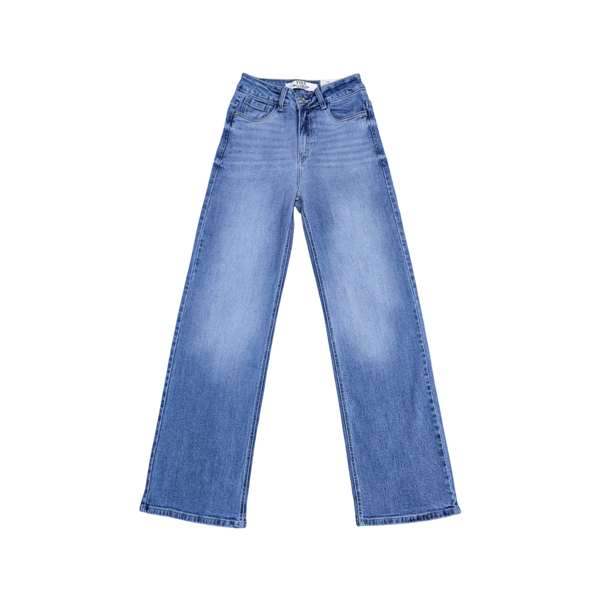 PANTALON JEANS BASICO DE MUJER PALAZZO