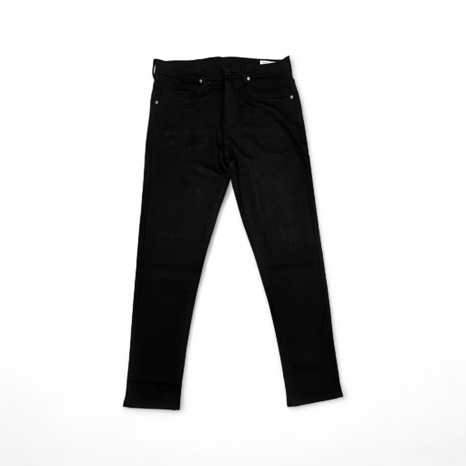 PANTALON JEANS COLOR TALLA 34 - COD35 - SEMI TUBO/SKINY/STRECH MICAH SK N - NEGRO