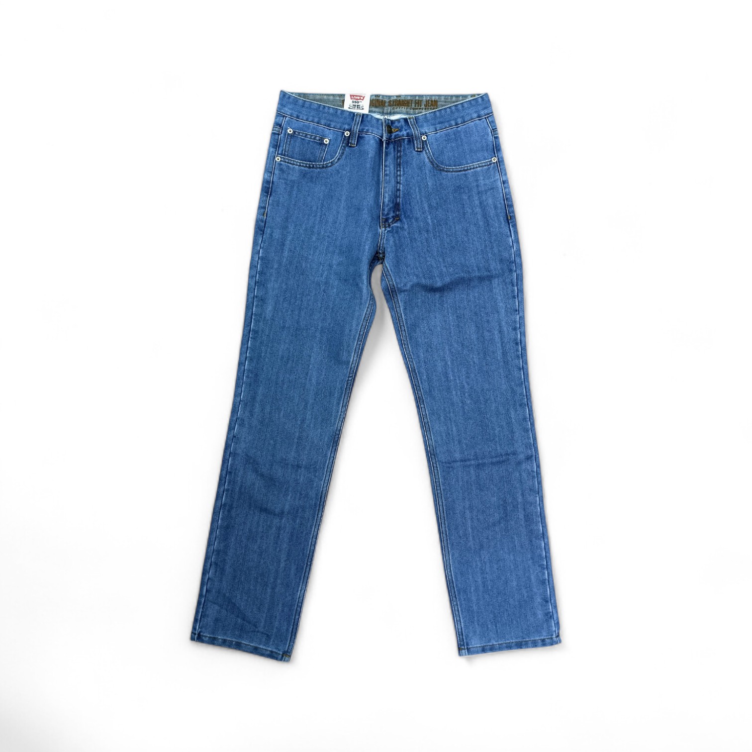 PANTALON JEANS TALLA 34 - SF - COD45 - CLASSIC R01-1/STONE 2 - RIGIDO / SLIM FIT - JEAN CLARO
