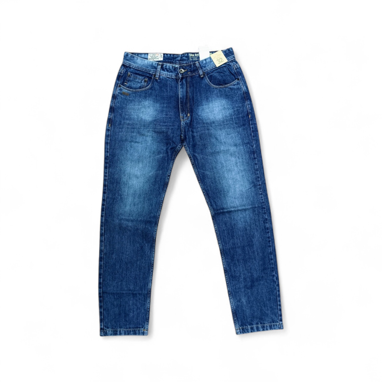 PANTALON JEANS TALLA 38 - COD27 - SLIM FIT/STONE 1 -AZUL MEDIO OSCURO